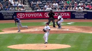 20130627 Engel Beltres first career hit [upl. by Thecla273]