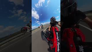 Honda CBR650R vs Yamaha R7 tek teker videosu çekimleri [upl. by Jasper348]