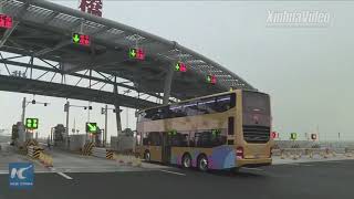 Hong KongZhuhaiMacao Bridge opens to traffic [upl. by Noryt218]