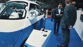 Microlino  World Premiere at Geneva Car Show 2016 [upl. by Atterys927]