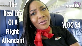 The quotReal Lifequot of a Flight Attendant  Vlog 54  SUPER FUN CREW [upl. by Adnaloy552]