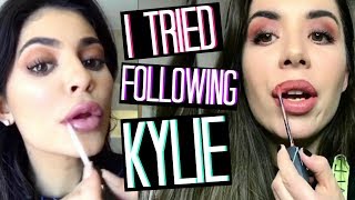 I TRIED FOLLOWING KYLIE JENNER MAKEUP 🌟😆I COPIED KYLIE INSTAGRAM STORIES  Adriana Spink [upl. by Niwdog673]