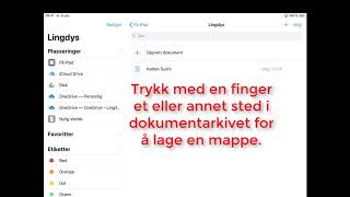 Lingdys for iPad Lagring av dokumenter i appen Filer [upl. by Tamara]