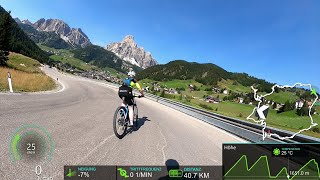 extra long Virtual Cycling Workout Alps complete Sella Ronda South Tyrol Italy Garmin 4K [upl. by Brandes]