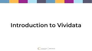 Introduction to Vividata [upl. by Colner]