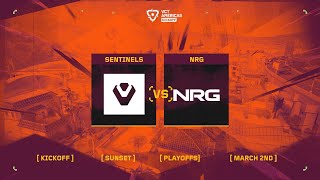 Sentinels vs NRG  VCT Americas Kickoff  Playoffs  Map 1 [upl. by Ethbinium187]