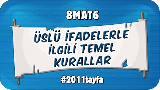 Üslü İfadelerle İlgili Temel Kurallar 📘 8MAT6 2025LGS [upl. by Arda684]