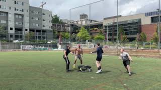 Experimental SpikeballRoundnet  Mammoth W Big Ball amp PS Netting  CarterElijah vs DallinJason [upl. by Suzanna]