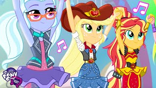 Equestria Girls Learn a New Dance Routine💃🪩  4 HOUR COMPILATION  My Little Pony MLPEG [upl. by Ycniuqed]