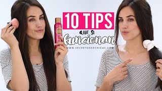 TIPS DE CABELLO QUE SÍ FUNCIONAN  10 HAIR HACKS THAT ACTUALLY WORK [upl. by Ybbil]