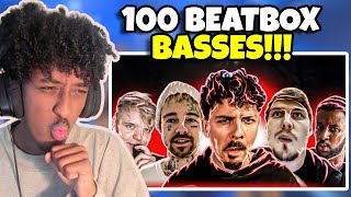 100 Beatboxers SHOW Their BASSIEST BEAT  YOLOW Beatbox Reaction [upl. by Aisekal]