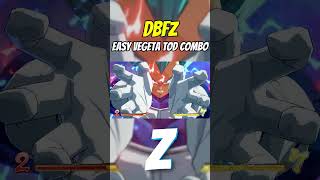 DBFZ Easy Vegeta Blue TOD Death Combo Inspired By ZeirzCerty  Dragon Ball FighterZ [upl. by Bannon]