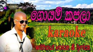 Goyam kapala reggae song Karaoke with Lyrics  ගොයම්කපලා  Chamara Ranawaka Sinhala Karaoke song [upl. by Naresh]