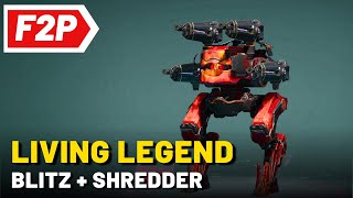 Blitz Shredder  War Robots Free to Play Gameplay No Commentary WR F2P [upl. by Mannos]