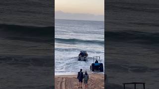 Extreme beach launching in South Africa’s Ballito Bay fishing fish [upl. by Rrats]