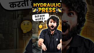 Hydraulic Press and its working physicsexperiment experiment sciencefact physics viral [upl. by Hope]