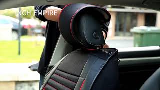 INCH EMPIRE Car Seat Cover Install Instruction Video Adjustable Universal Fit [upl. by Slocum127]