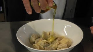 TORTELLINI WITH VINO COTTO FRESHLY MADE TORTELLINI  theitaliancookingclasscom [upl. by Herrick811]