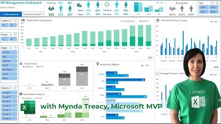 Interactive Excel HR Dashboard  FREE Download [upl. by Valli]