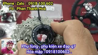 102  Phụ tùng xe đạp q7  Sên CN HG40 8s  bấm xã Shimano SL R440  líp Ultegra R8000  Giò Sora [upl. by Dex]