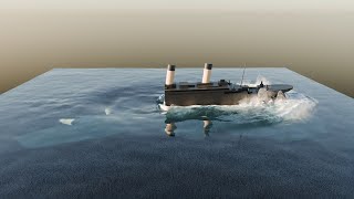 Titanic Sinks in the Daytime  CELL FLUIDS RENDER [upl. by Aivital]