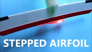 Low cost stepped airfoil of pressured wing surface boosted lift for less [upl. by Rehptsirhc246]