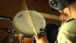 Evans Genera 360 Snare Batter Head Test [upl. by Draillih]