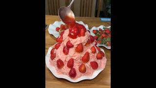 Strawberry Mango Iced Fruit Shaved Ice food asianfood [upl. by Kerin]