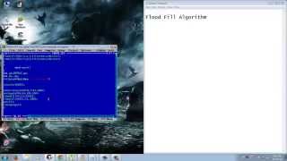 Flood Fill in turbo c [upl. by Kipton]