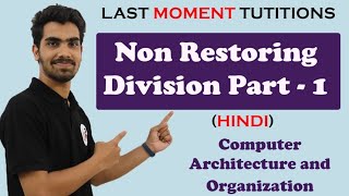 Non Restoring Division Part 01 in Hindi  COA  Computer Organization and Architecture Lectures [upl. by Aigroeg802]