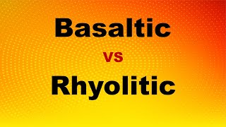 Basaltic VS Rhyolitic Magma [upl. by Eelyk]