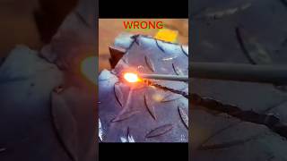 Stick Welding For Beginners wrong vs right welding small stickwelding [upl. by Annahsar644]