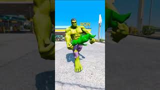 Hulk Saves Baby Hulk reels gta5 shorts indianbikedriving3d [upl. by Schellens]