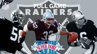 Super Bowl XVIII Marcus Allen Runs All Over Washington  Redskins vs Raiders  NFL Full Game [upl. by Clark981]