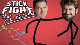 BRUTAL STICK FIGURE FIGHT • Stick Fight The Game [upl. by Jonme]