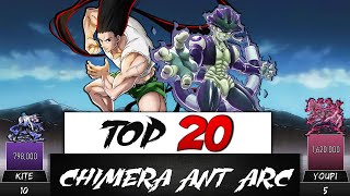 CHIMERA ANT ARC  TOP 20 STRONGEST CHARACTERS  HUNTER HUNTER [upl. by Daffy]