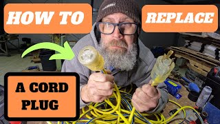 HOW TO REPLACE AN EXTENSION CORD END PLUG DETAILED STEP BY STEP [upl. by Randell]