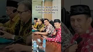 Audiensi dengan PLT Gubernur di Balaikota Provinsi Jakarta motivatorpramuka motivatorsiswa [upl. by Emmye]