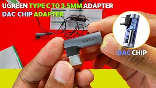 Unboxing UGREEN Type C to 35mm Adapter  Audio Hifi DAC Chip Adapter [upl. by Butch]