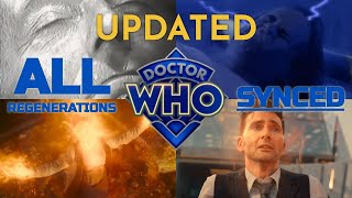 Doctor Who  All The Doctors Main Regenerations Synced 19662023 [upl. by Port683]