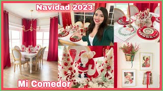 Decoración Navideña de mi comedor🎄 Decora tu comedor para navidad [upl. by Nirat]