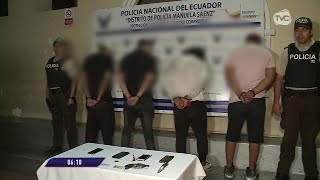 Autoridades lograron capturar a cuatro presuntos delincuentes en el centro de Quito [upl. by Mortensen]