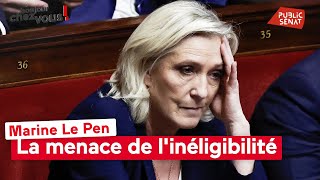 Marine Le Pen  la menace de linéligibilité [upl. by Esiocnarf254]