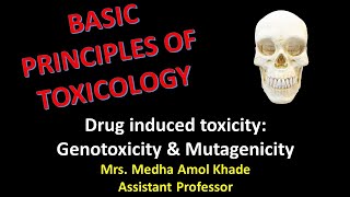 Drug induced toxicity Genotoxicity amp Mutagenicity [upl. by Herold]