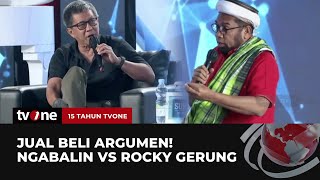 Momen Rocky Gerung Diganggu Ngabalin saat Berikan Statement  Dialog Kebangsaan HUT tvOne [upl. by Vins]