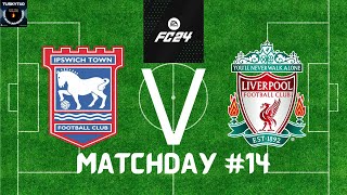 EA FC24 Drafted Premier League Week 14 Ipswich Vs Liverpool [upl. by Nellahs645]