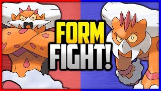 Landorus Incarnate vs Therian  Pokémon Form Fight Legendary [upl. by Rotce]