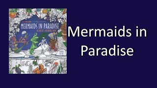 Coloring Book Flip Through Mermaids in Paradise by Denyse Klette [upl. by Suidaht]