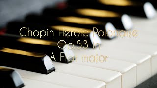 Chopin Heroic Polonaise Op53 in A Flat major [upl. by Liscomb380]