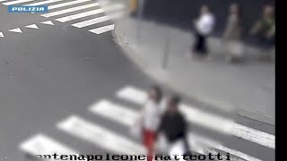 Così il ladro strappa lorologio a un turista in centro a Milano [upl. by Hazem333]